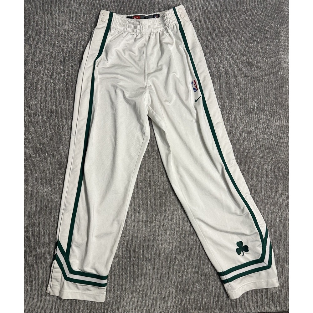 Nike Vintage Boston Celtics Official NBA Team Warm Up Tear Away Pants Medium